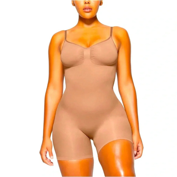 SKIMS Other - *Final Price* Skims Seamless Tan Sculpt Mid Thigh Bodysuit Shape wear NWOT XL